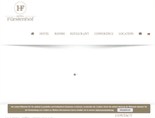 Tablet Screenshot of hotel-fuerstenhof.de